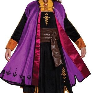 Disney Ana Purple and Black Kids Costume with Gold Accents
